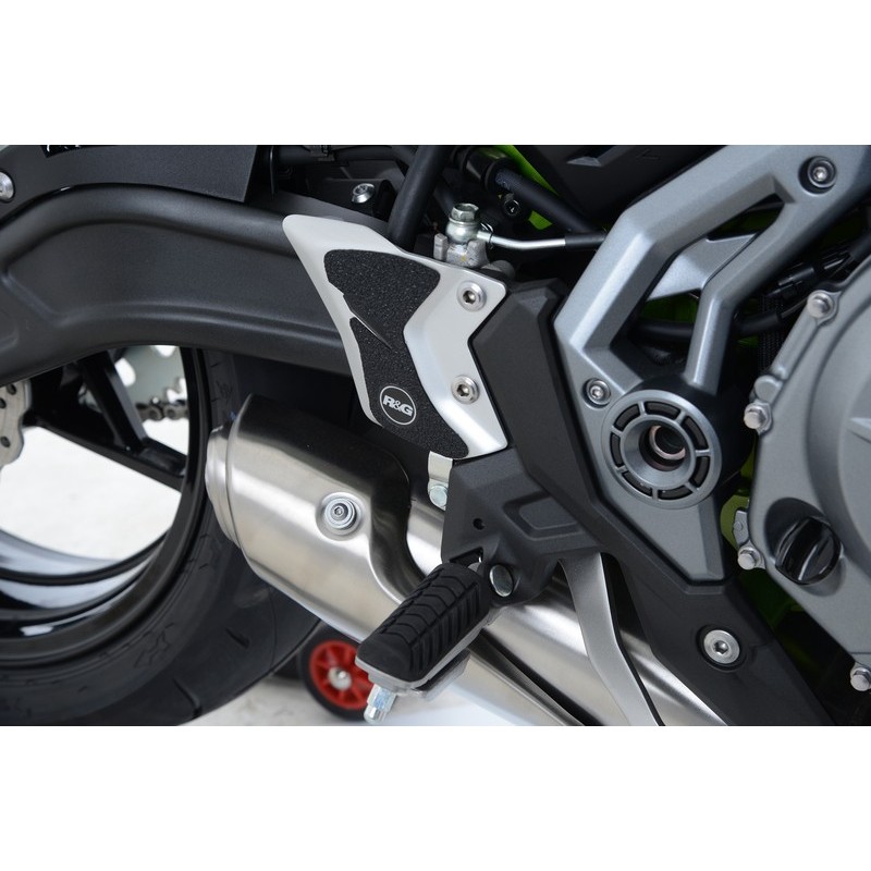 Adhésif Anti-Frottement R&G Racing Platine Talon Noir (2 Pièces) Kawasaki Z650