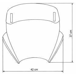 Bulle Mra Aprilia Mana 850 Abs Fumé