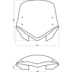 Bulle Mra Aprilia Mana 850 Abs Fumé