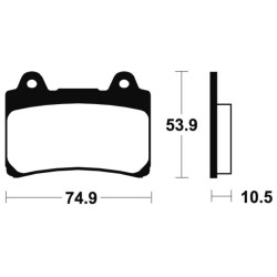 Plaquettes De Frein yamaha tdm 850 (3vd 4cm 4cn)