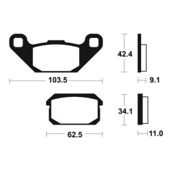 Plaquettes De Frein Adly Atv 300 Sport