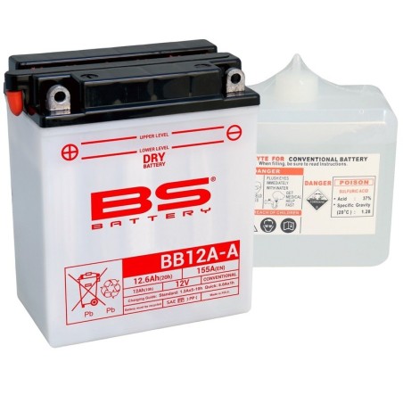 Batterie Cagiva Aletta Oro 125 Haute-Performance Avec Pack Acide - Bb12a-A