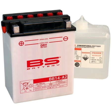 Batterie Can Am Rally 175 Haute-Performance Avec Pack Acide - Bb14a-A2