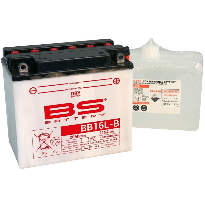 Batterie Kawasaki Gpz 1100 (zx1100b) Haute-Performance Avec Pack Acide - Bb16l-B