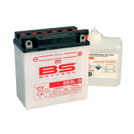 Batterie Honda Rebel 250 (mc13) Haute-Performance Avec Pack Acide - Bb9l-B