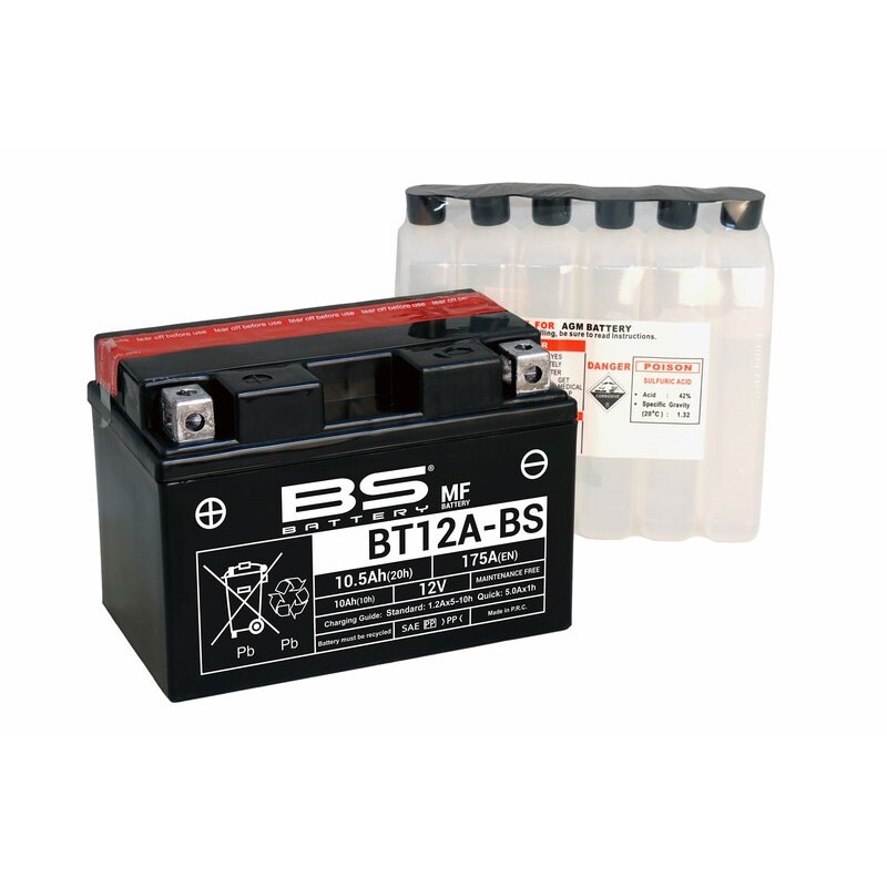 Batterie Aprilia Rsv4 Rf Sans Entretien Avec Pack Acide - Bt12a-Bs