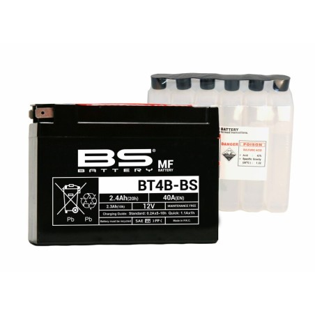 Batterie Suzuki Ah 50 Address Sans Entretien Avec Pack Acide - Bt4b-Bs