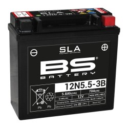 Batterie Aprilia Etx 125 (kick) Sans Entretien Activé Usine - 12n5.5-3b