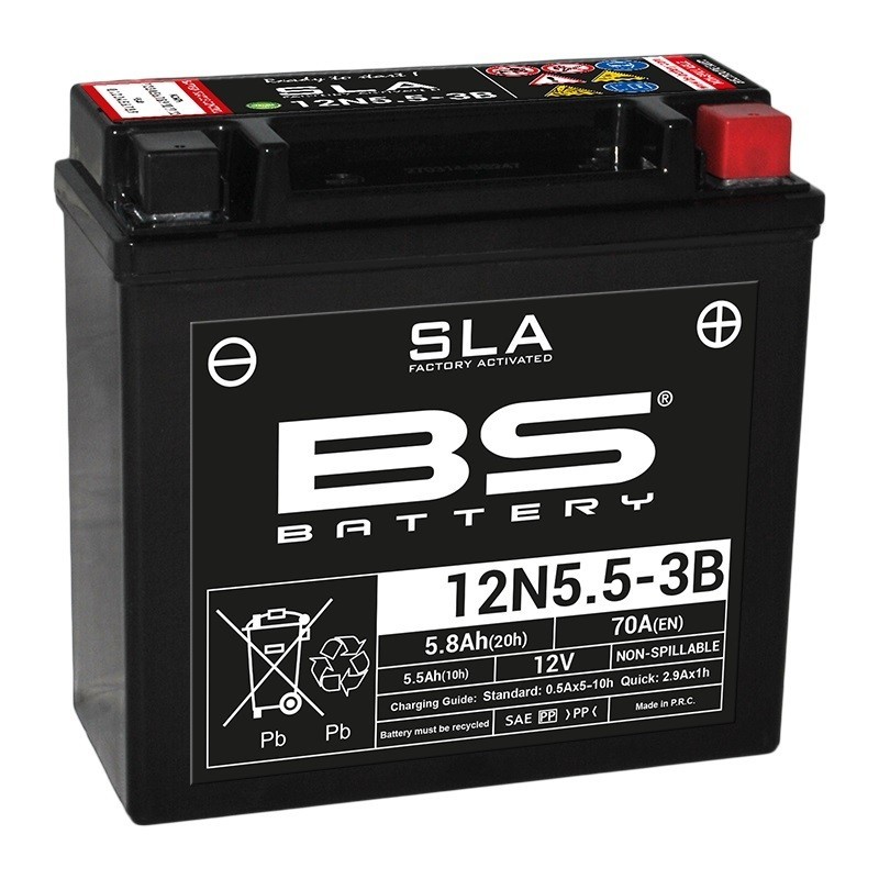 Batterie Aprilia Etx 125 (kick) Sans Entretien Activé Usine - 12n5.5-3b