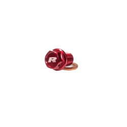 Bouchon De Vidange Aimanté Rfx (rouge) [m12 X 15 Mm X 1,25] Honda Cr 125 R (je01)
