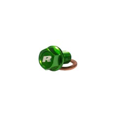 Bouchon De Vidange Magnétique Rfx Pro (vert) [m10 X 22 Mm X 1,5] Kawasaki Klx 450 R (klx450a)