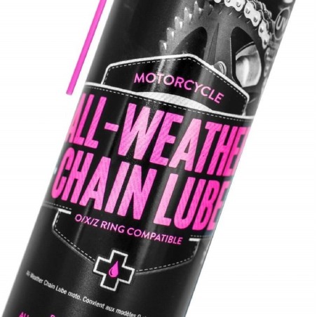 Lubrifiant chaîne muc-off all weather chain lube - spray 400ml x12
