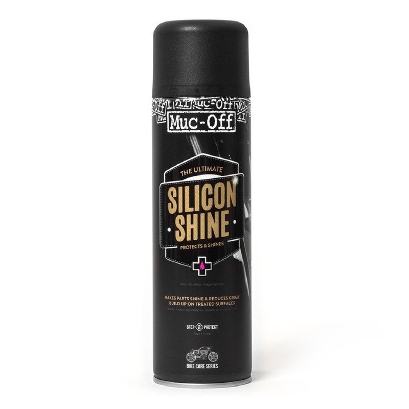 Spray de protection muc-off motorcycle silicon shine - spray 500ml x12