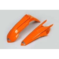 Kit garde-boue avant et arrière UFO couleur origine orange KTM