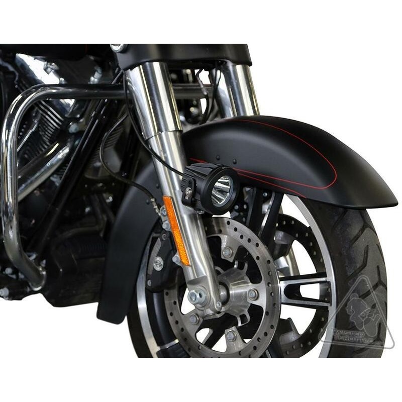 Support éclairage denali garde boue harley davidson