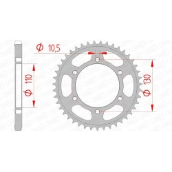 Kit Chaine Yamaha Tracer 900 2018-2020 Afam 525xsr2 16/45