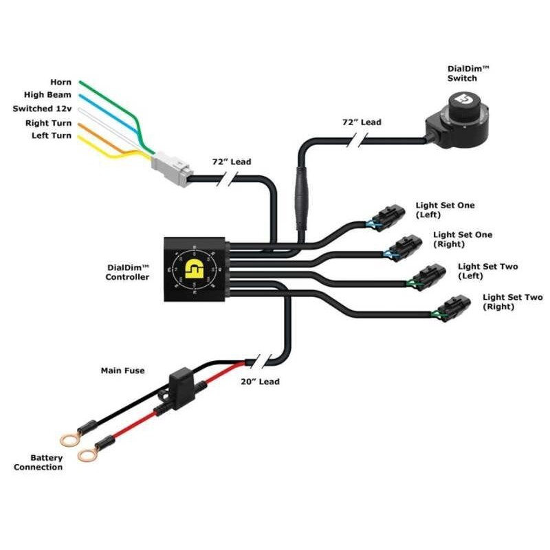 Kit d'éclairages denali d7 dialdim™ - universel