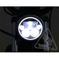 Phare denali m5 led ø145mm noir chrome