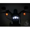 Phare denali m7 led ø177mm noir chrome royal enfield himalayan